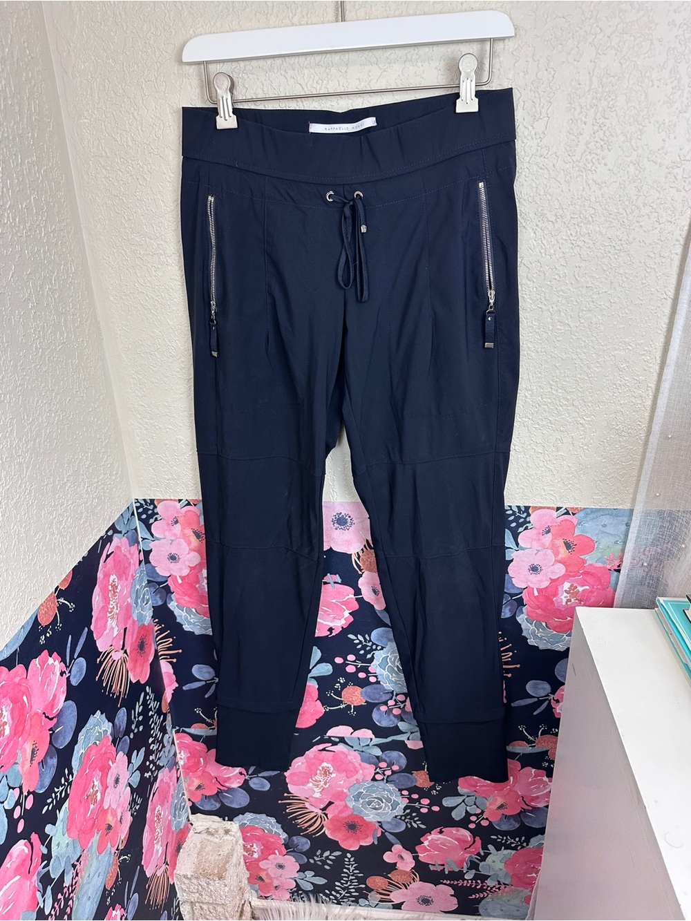 Designer Raffaello Rossi Sporty Joggers Candy Style Marine Navy Blue Size 36